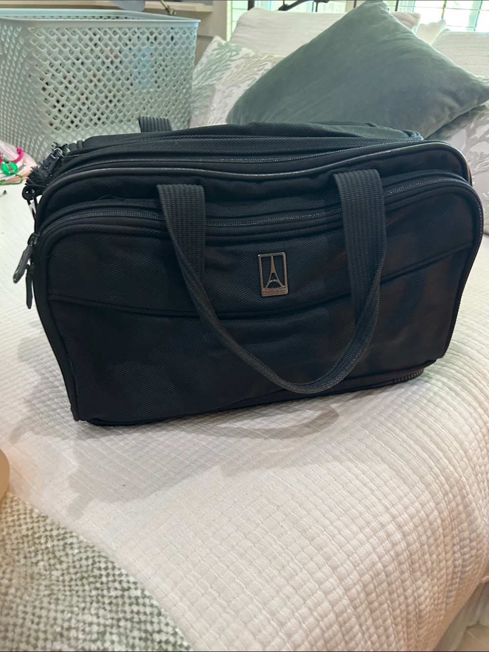 Black Travelpro flight Bag with